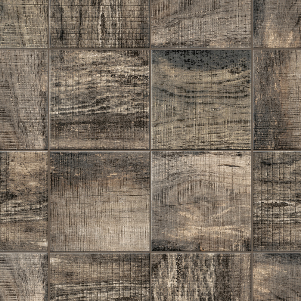 Sabina Timber Brown 9-7/8 in. x 9-7/8 in. Porcelain Floor and Wall Tile