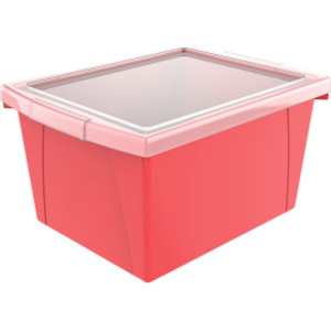 4 Gallon Storage Bin with Lid, Red