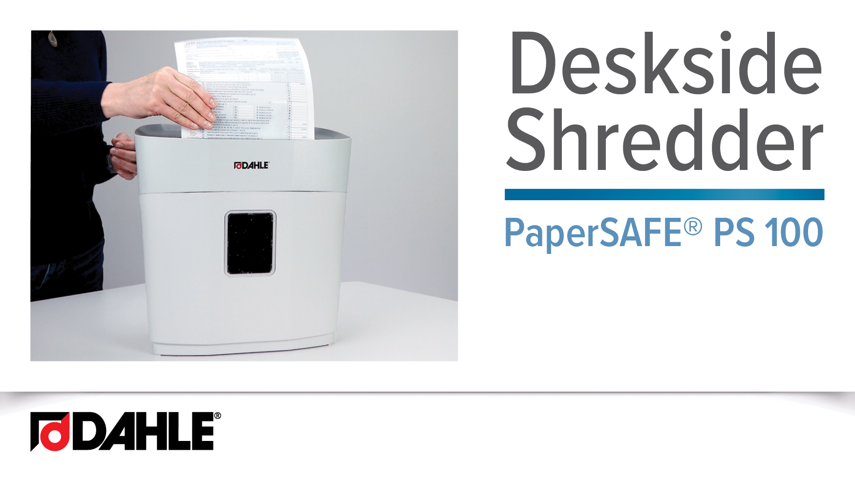 <big><strong>PaperSAFE® PS 100</strong></big><br> Deskside Shredder