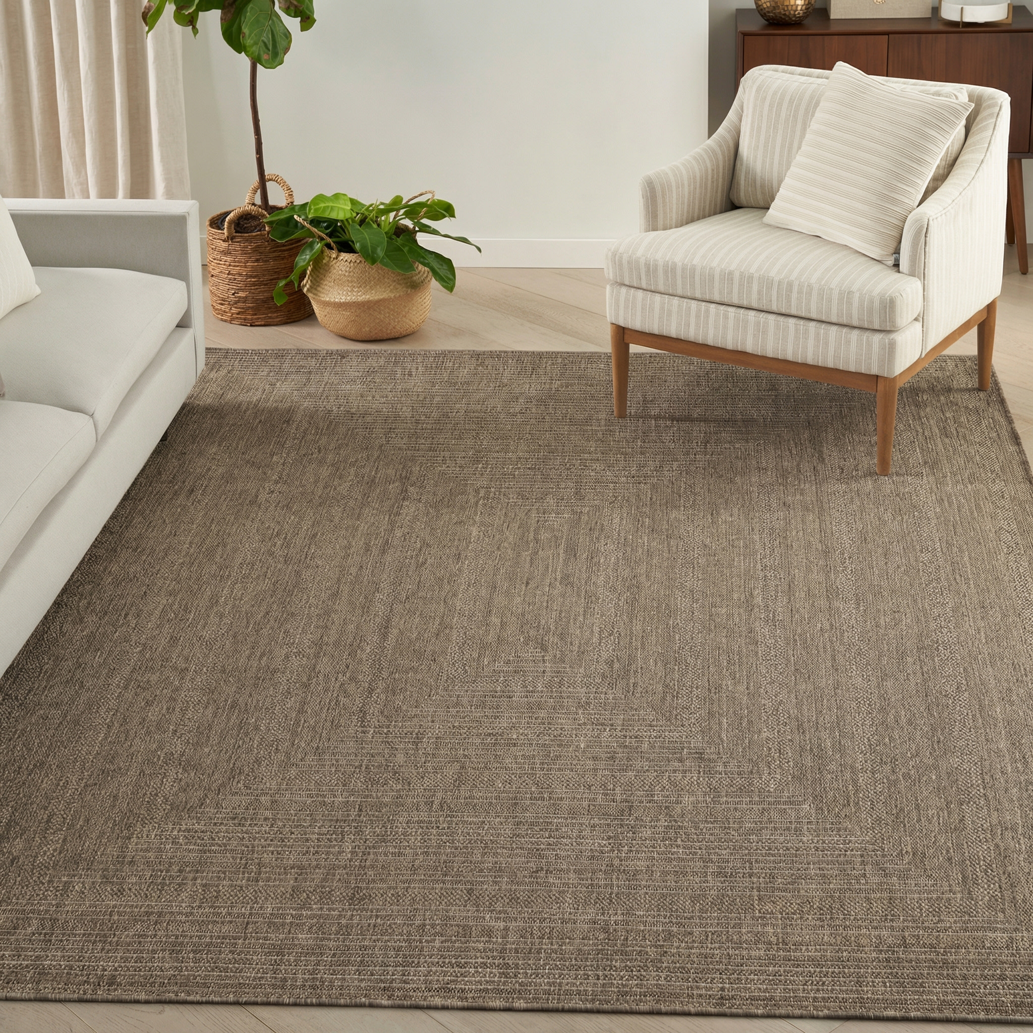 Nourison Tulum 8' x 10' Brown Outdoor Rug