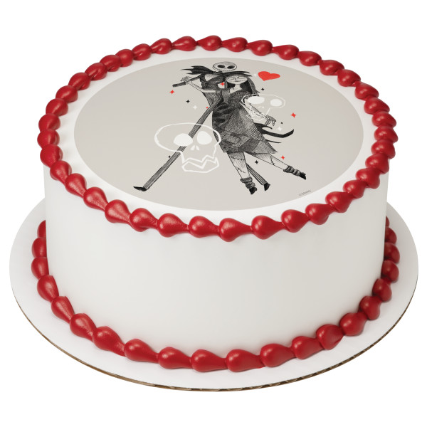 Disney Tim Burton's The Nightmare Before Christmas Love PhotoCake® Edible Image®