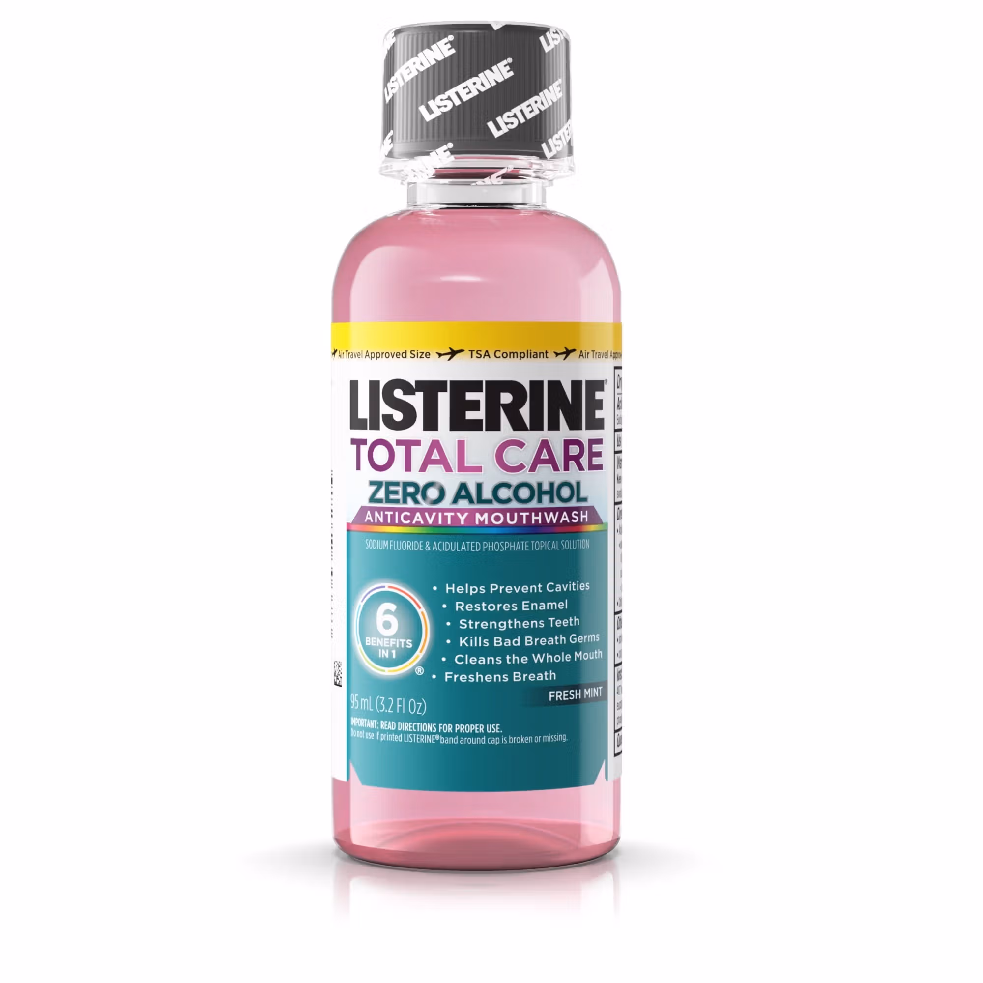 Listerine® Total Care Zero® Fresh Mint Mouthwash, 3.2 oz. Bottle
