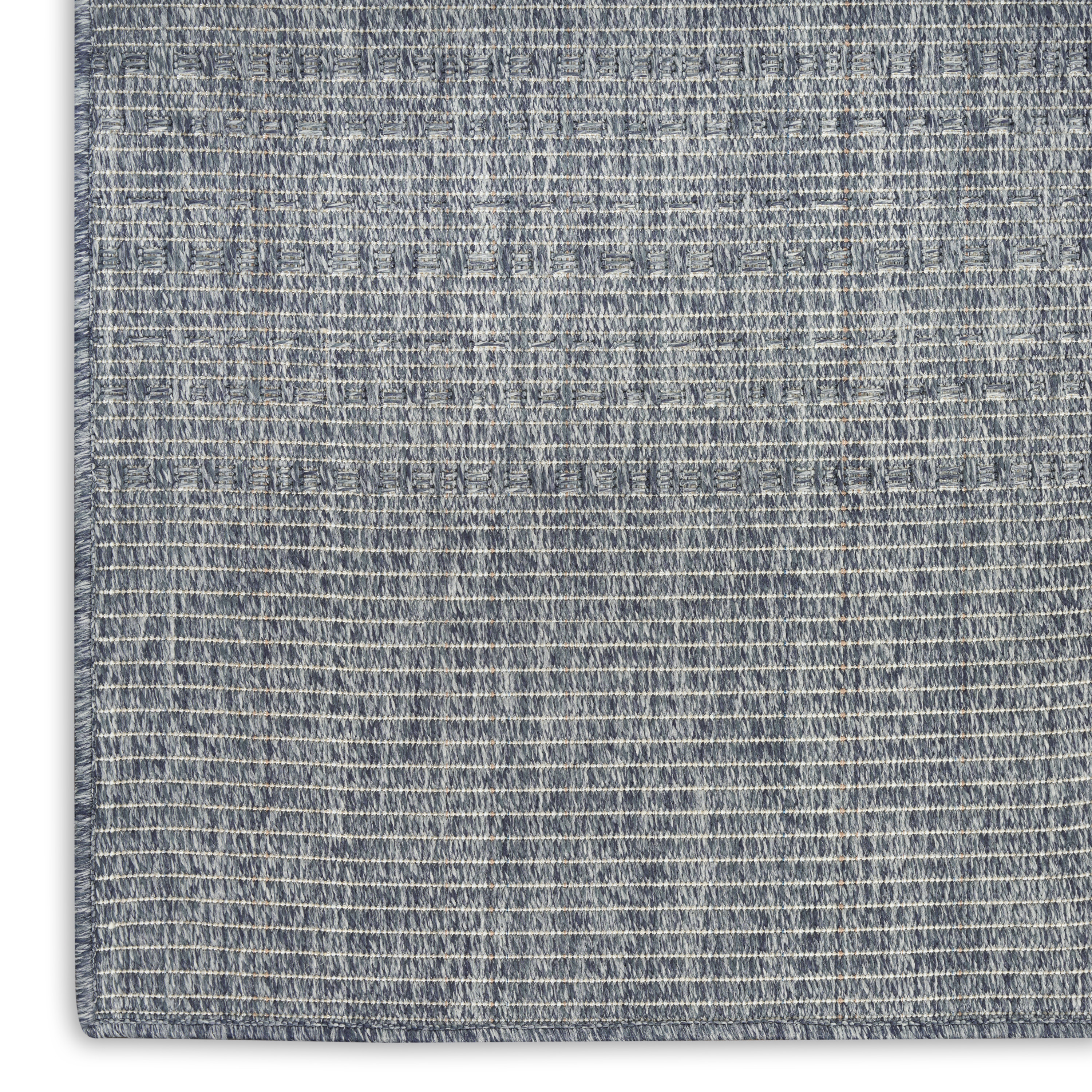 Nourison Tulum 5'3" x 7' Denim Outdoor Rug
