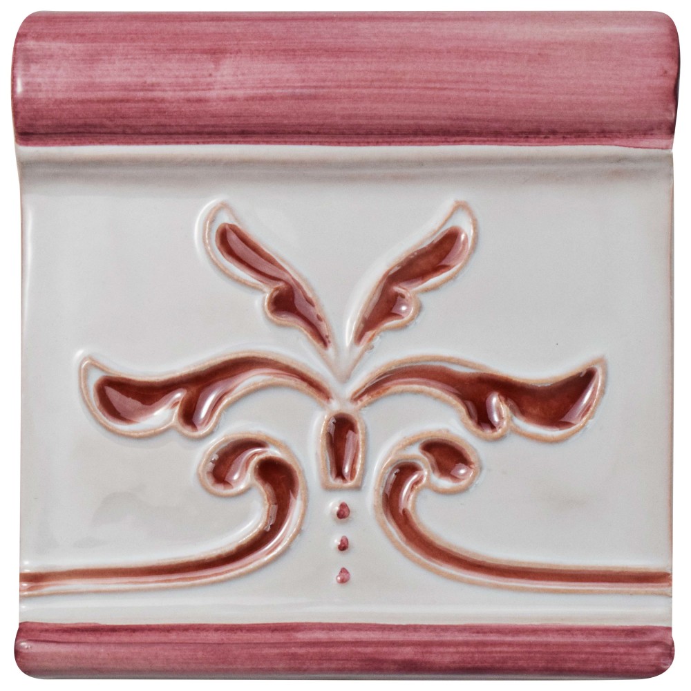 Novecento Friso Evoli Burdeos 5-1/8 in. x 5-1/8 in. Ceramic Wall Trim