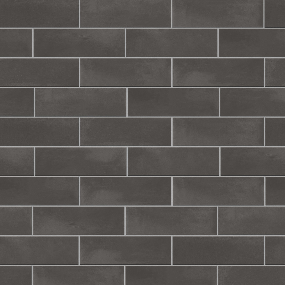 Coco Matte Black Hat 2 in. x 5-7/8 in. Porcelain Floor and Wall Tile