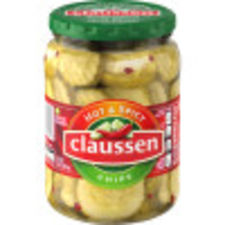 Claussen Hot & Spicy Chips, 24 fl oz Jar