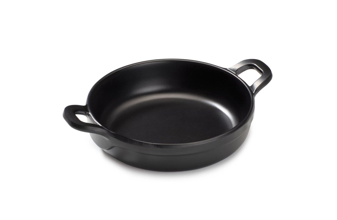 Mini casserole pan 14.5 x 19 x 3.5 cm melamine in black