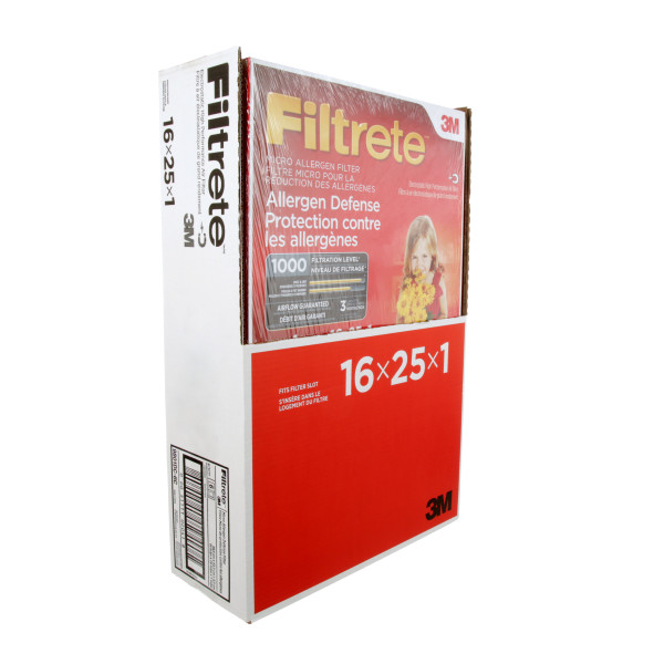16"X25"1" MICRO ALLERGEN FILTER  3M FILTRETE