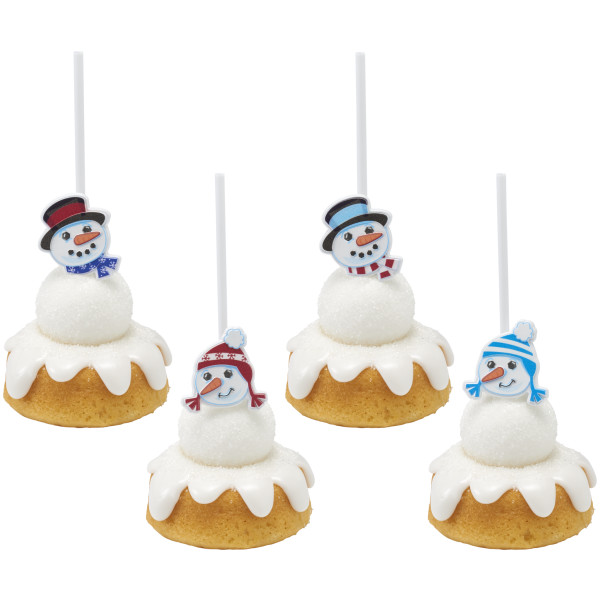 Snowman Friends Cupcake Rings