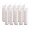 Dart, Cappuccino Dome Sipper Lids, Fits 12 Oz, White