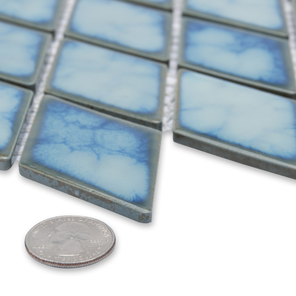 Hudson Kite Marine 10-1/8 in. x 11-3/4 in. Porcelain Mosaic Tile
