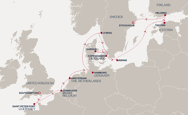 Itinerary map
