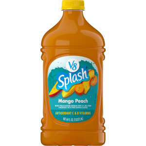 V8 Splash® Mango Peach Flavored Juice Beverage, 64 fl oz Bottle (6 Pack)