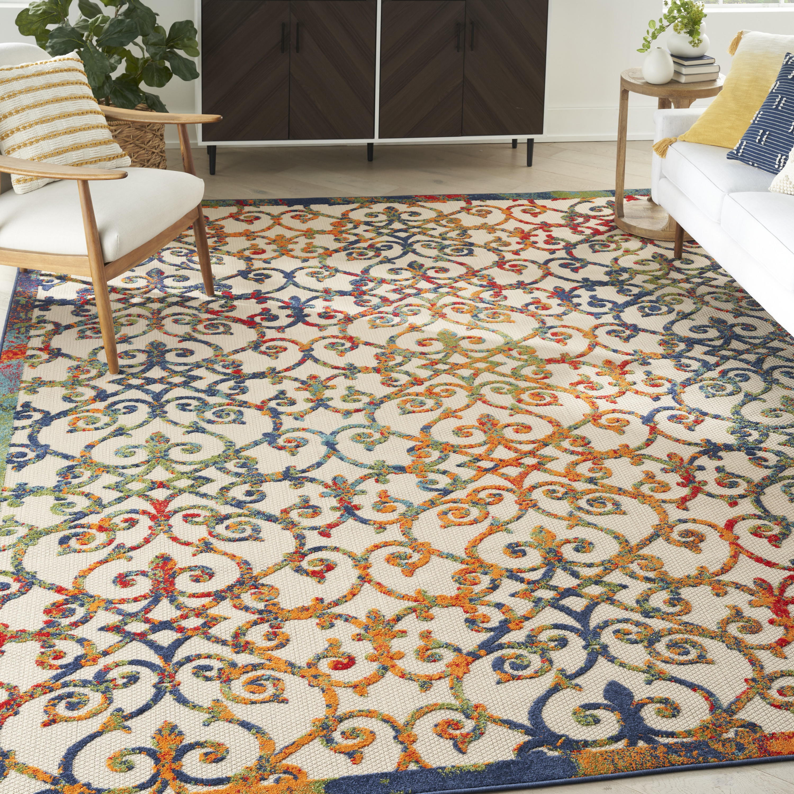 Nourison Aloha 10' x 14' Multicolor Contemporary Rug