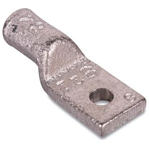 Color-Keyed&reg;, Compression Lug, Copper, Electro Tin-Plated, 1-Hole, 2/0 AWG, 3/8 in. Stud, 35kV, White, 2-5/8 in. L