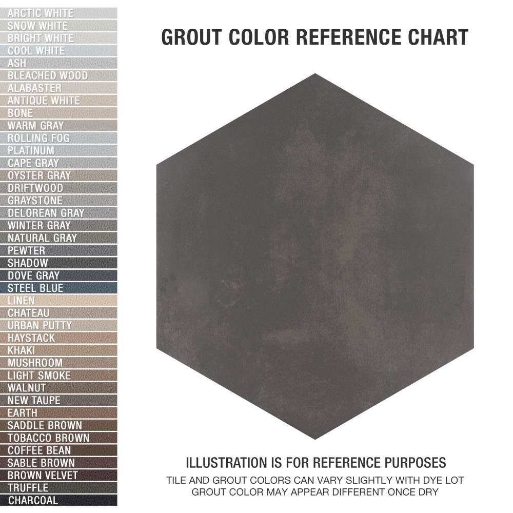 Horizon Hex Nero 7-3/4 in. x 9 in. Porcelain Floor and Wall Tile