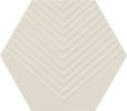 This Or That White 4×5 Hexagon Field Tile