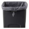 Rubbermaid Commercial, Untouchable, 23 gal, Resin, Black, Square, Receptacle