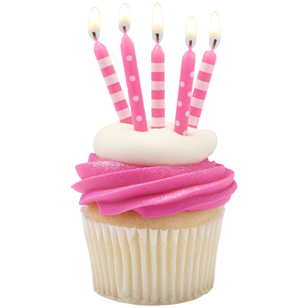 Pink Stripes & Dots Specialty Candles