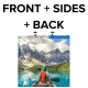 Flat Front, Sides & Back Graphic