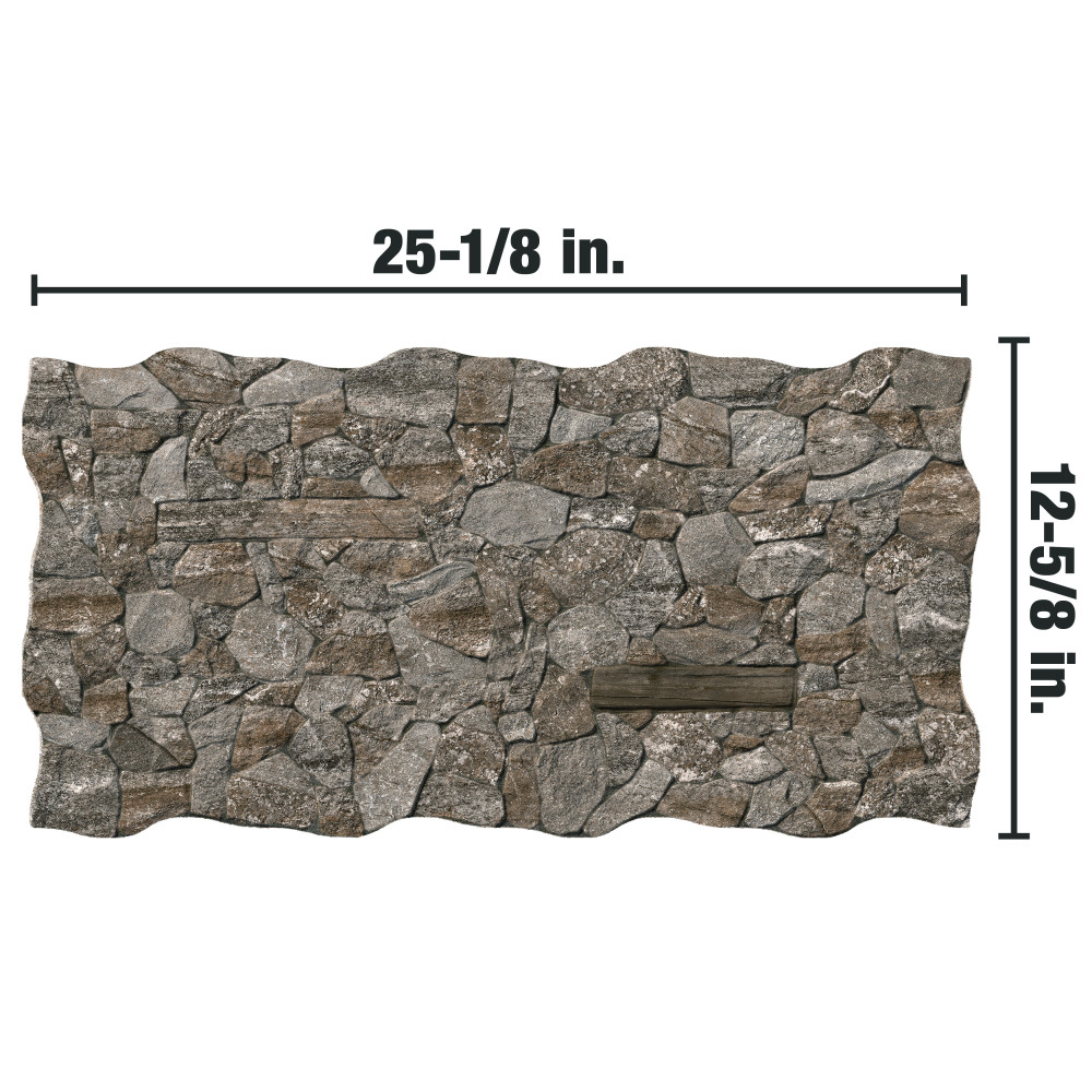 Caldera Castle Antic Canto 12-5/8 in. x 25-1/8 in. Porcelain Floor and Wall Tile