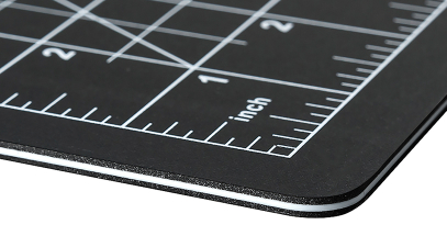 1/8" PVC construction protects work surfaces from scratches, dents, and messes.