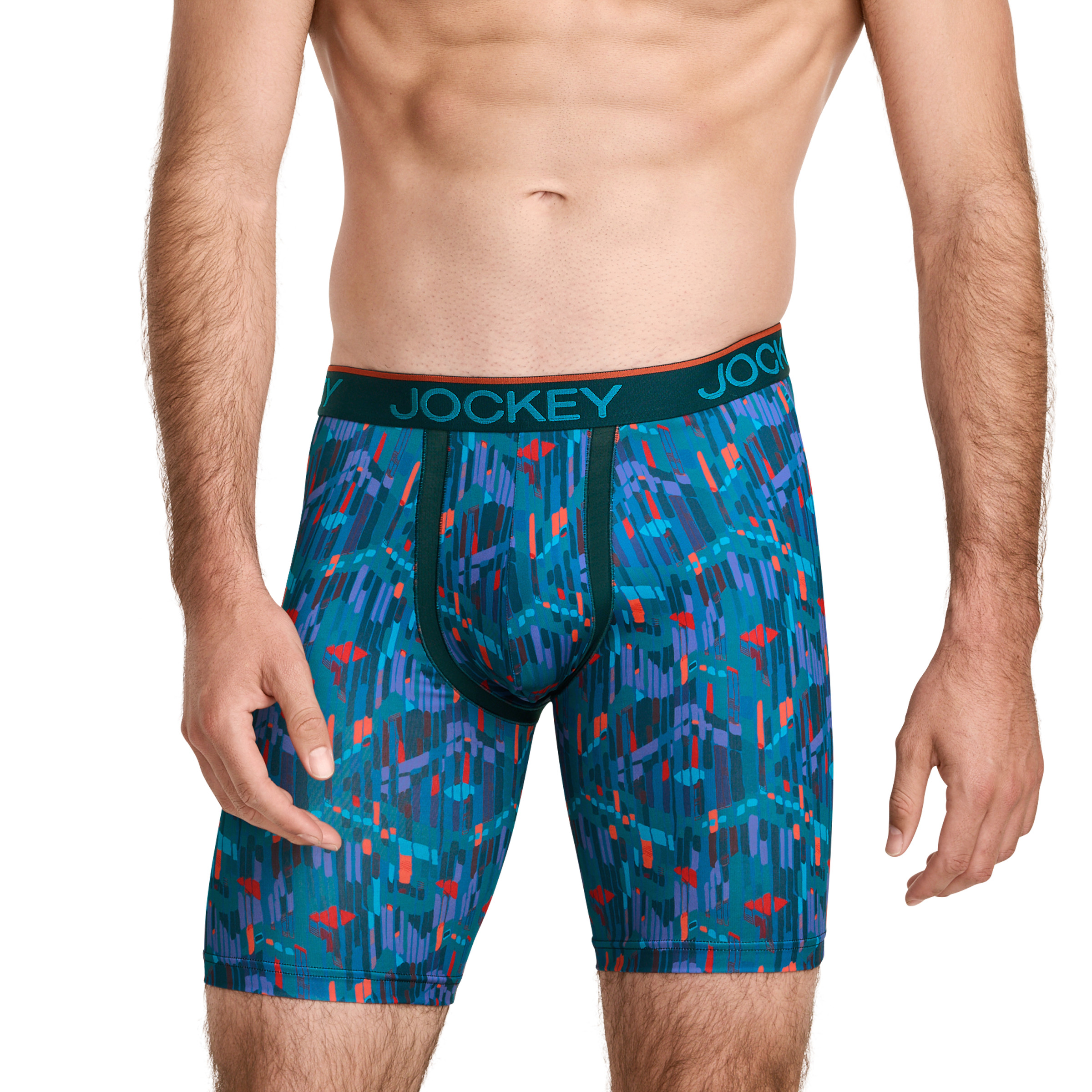 Jockey Men's Chafe Proof Pouch Microfiber 8.5" Long Leg Boxer Brief - 3 Pack - Picture 26 of 35