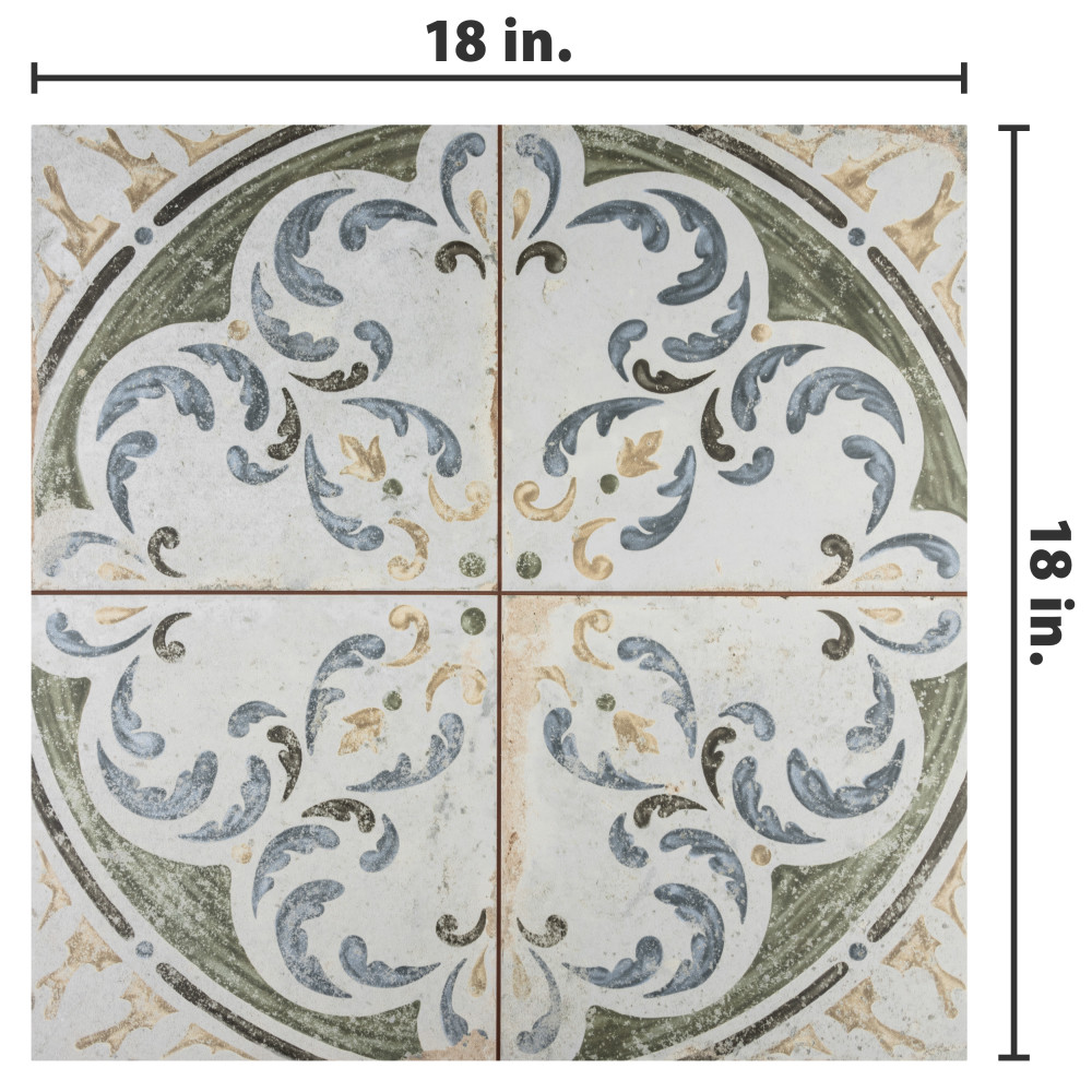 Kings Porto Amaral 17-5/8 in. x 17-5/8 in. Ceramic Floor and Wall Tile