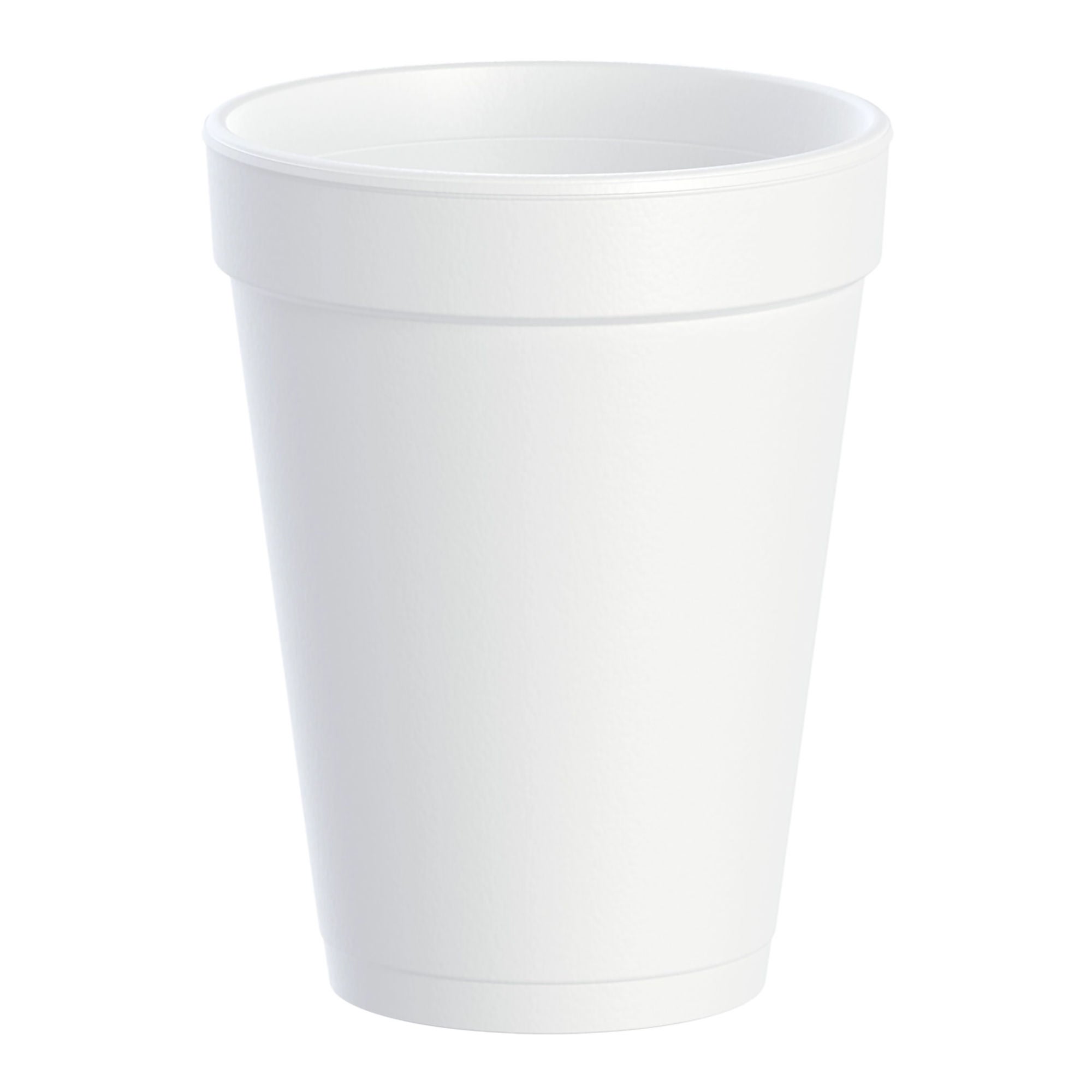Dart Drinking Cup, White, Styrofoam, Disposable, 14 ounce