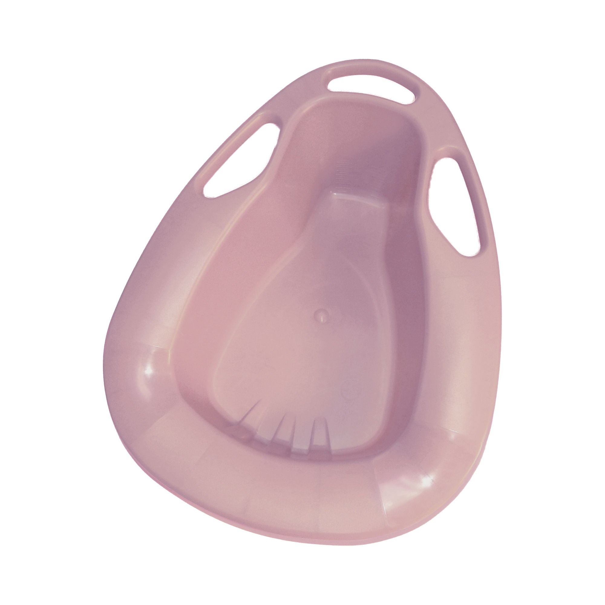 Medegen Stackable Bedpan with Handles, Dusty Rose, 2 Quart