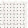 Studio Concrete 12×12 Basketweave Mosaic Matte