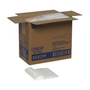 Dixie, Ultra Smartstock Series-B Medium-weight Polypropylene Plastic Combo Spoon, White