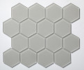 Glass Essentials Tule 3″ Hexagon Mosaic Matte