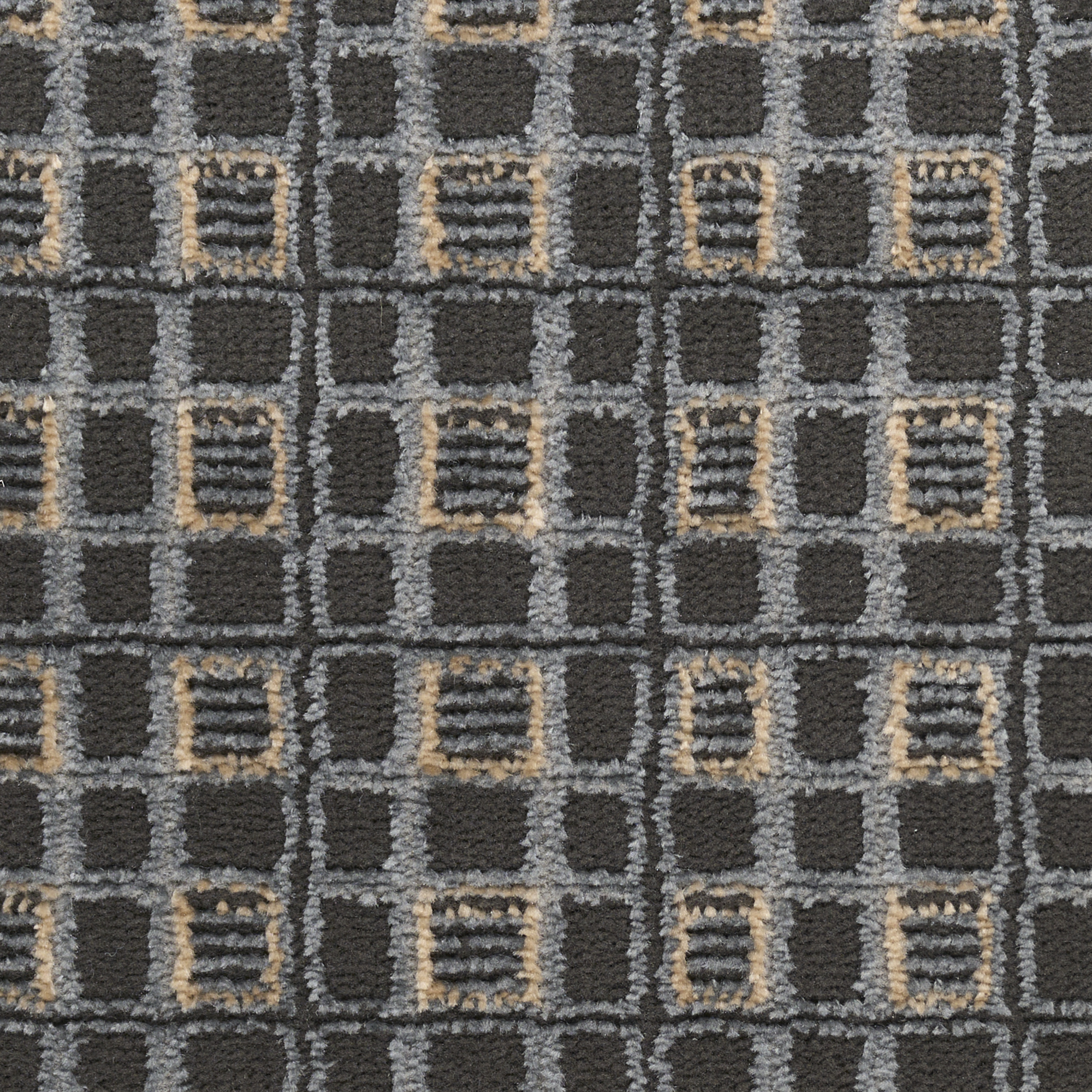 Nourison Nordic 2' x 3' Black Taupe Art Deco Indoor Rug