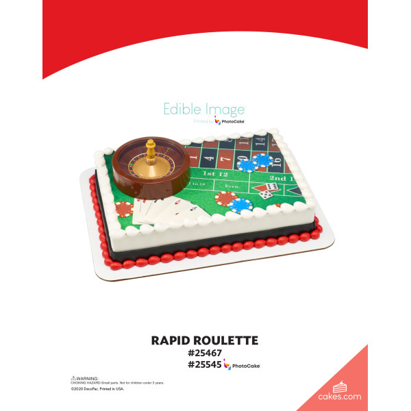 Rapid Roulette The Magic of Cakes® PhotoCake® Enhanced Background Page