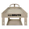 Rubbermaid Commercial, BRUTE® Heavy Duty, Ergo Handle, Lipped Shelf, Small, Utility Cart, Beige