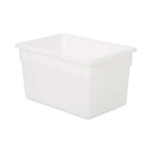 Rubbermaid Commercial, Food/Tote Box, 21.5 Gal, 18" X 26" X 15", White