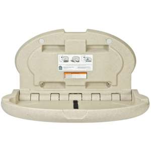 Koala Kare, Oval Wall Mounted Baby Changing Station, Sandstone