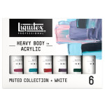 Liquitex Professional Heavy Body Acrylic Paint Muted Collection 59 mL Set of 6