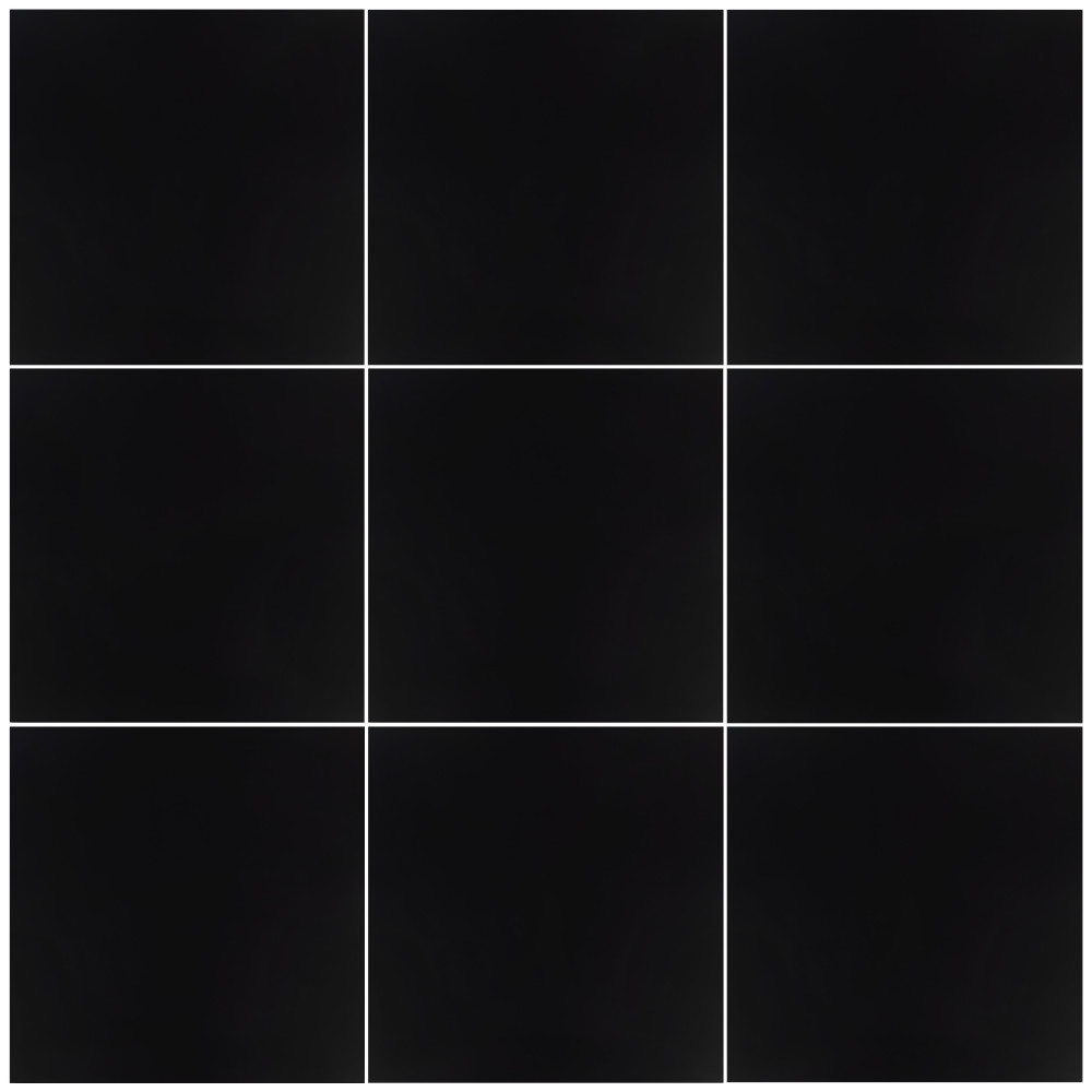 Klavier Matte Black 17-7/8 in. x 17-7/8 in. Porcelain Floor and Wall Tile