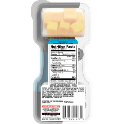 P3 Portable Protein Pack Ham, Almonds Cheddar Cheese, 2 oz Tray