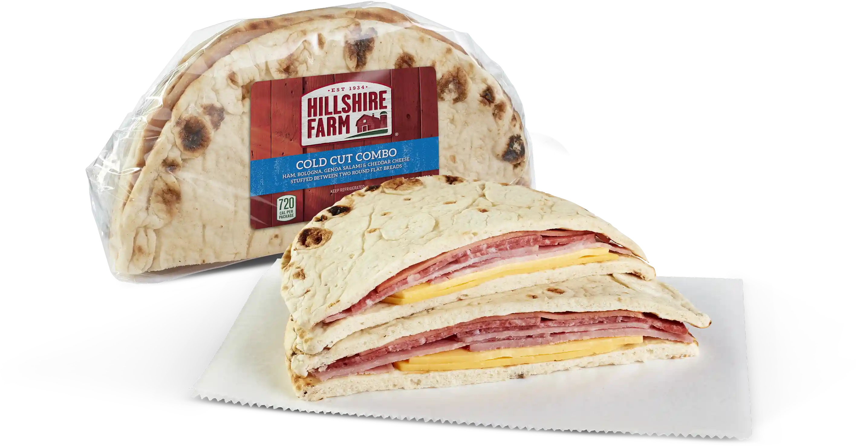 Hillshire Farm® Cold Cut Combo Flatbread Sandwich_image_01