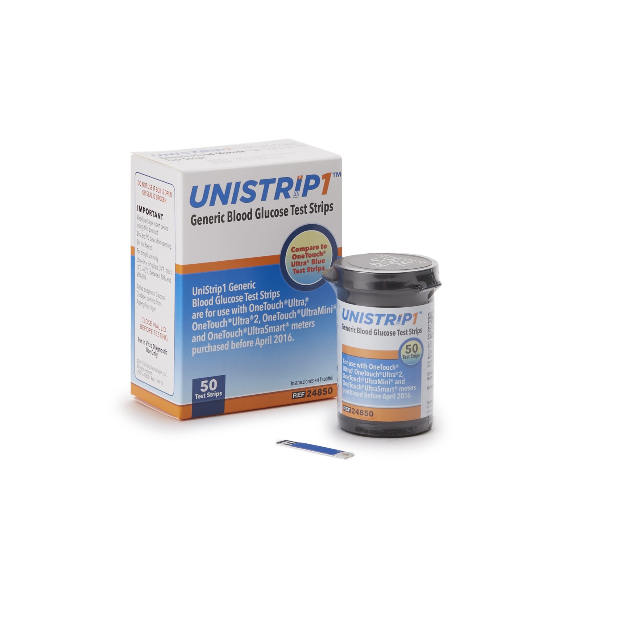 Unistrip Blood Glucose Test Strips MK 1080455