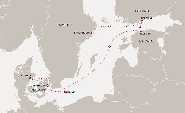 Itinerary map