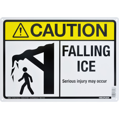 Caution Falling Ice Sign (10