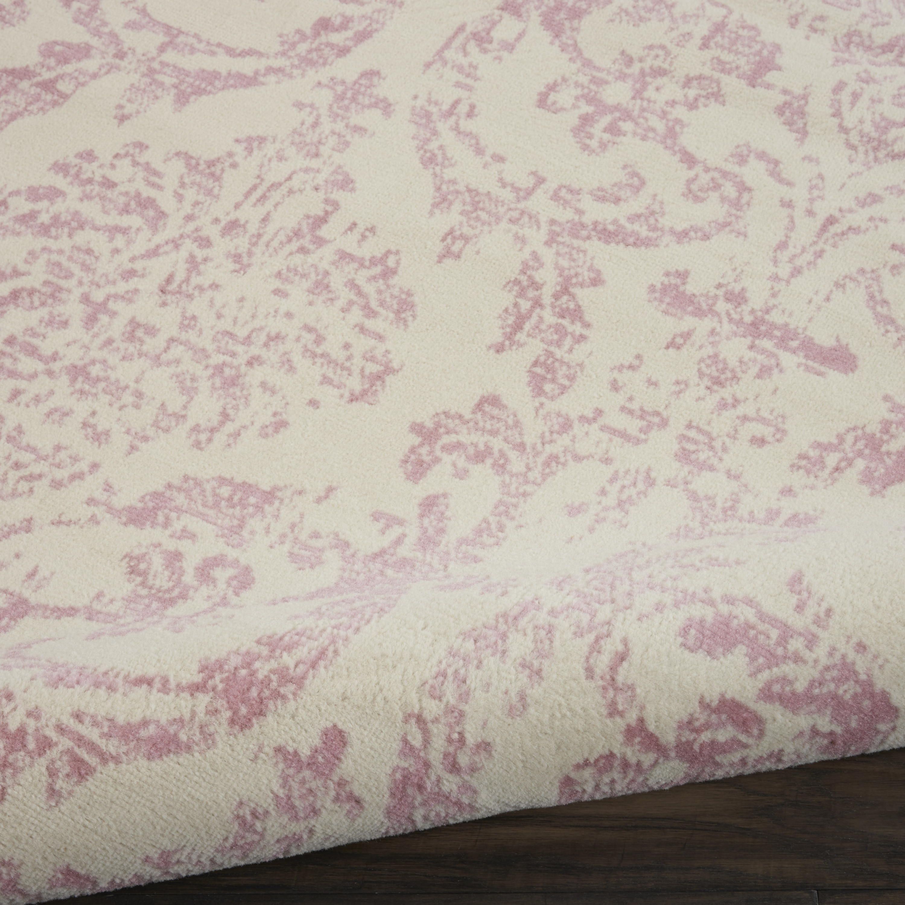 Nourison Jubilant 8'6" x 12' Ivory Pink Vintage Indoor Rug