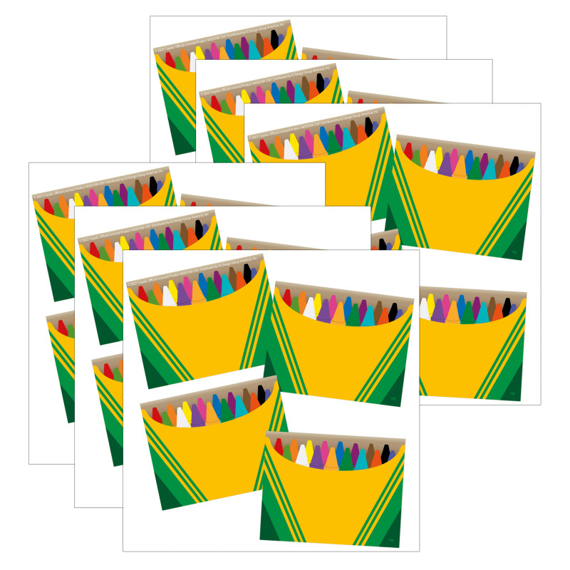 Crayola® Name Tags, 2-7/8" x 2-1/4", 40 Per Pack, 6 Packs