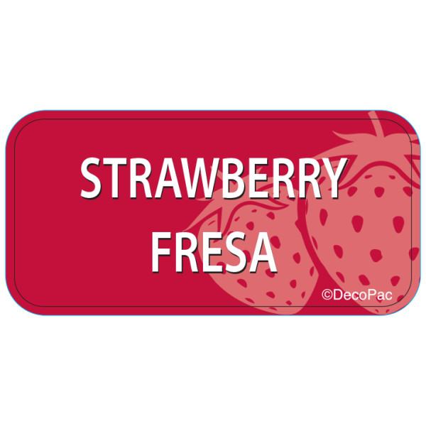 Strawberry Label PhotoCake® Edible Image® Merchandising Label
