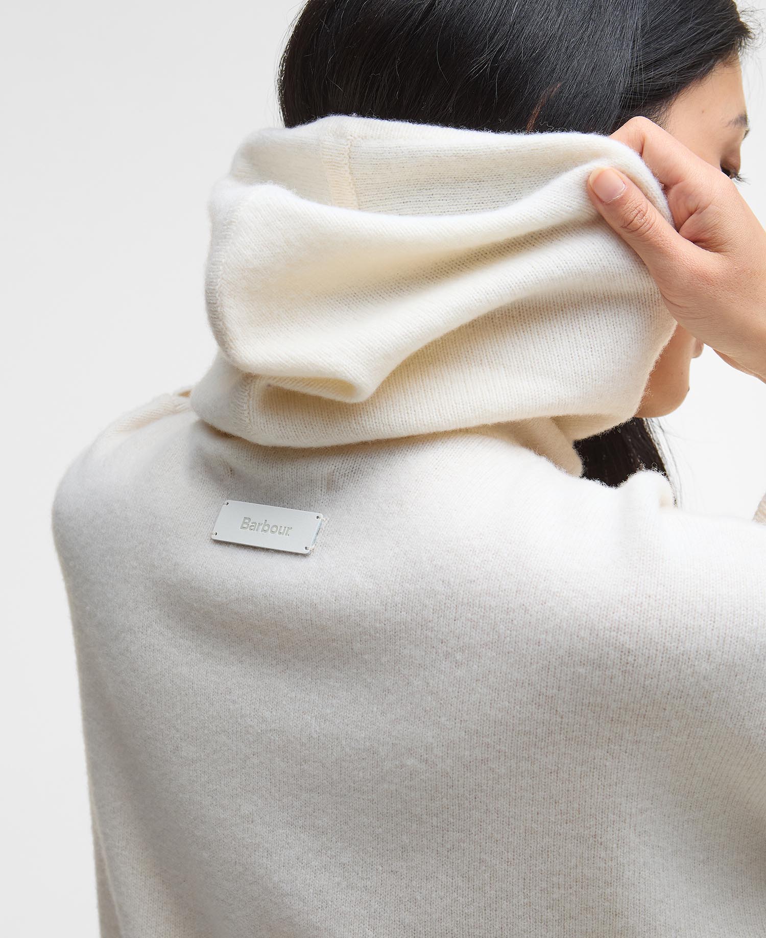Felpa oversize lavorata a maglia con cappuccio Evette image number 4