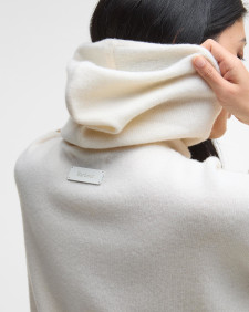 Felpa oversize lavorata a maglia con cappuccio Evette 